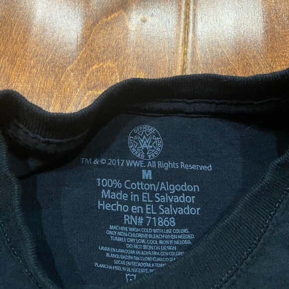 WWE Wrestling Finn Balor 2017 Black Red Cotton T-Shirt Men's Size Medium - Picture 7 of 7